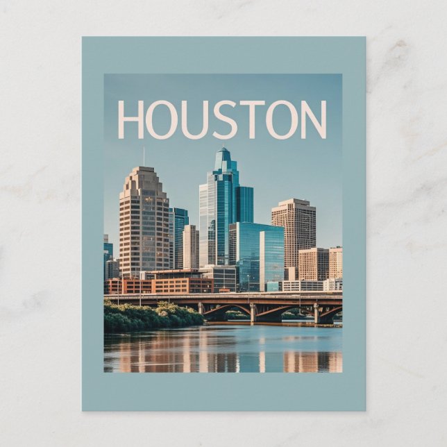 Houston Texas Postcard (Front)