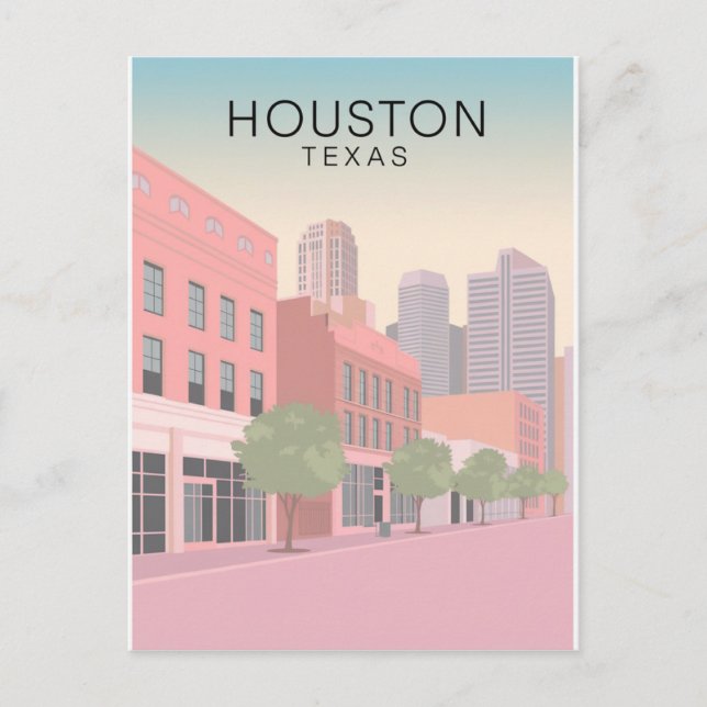 Houston Texas Postcard (Front)