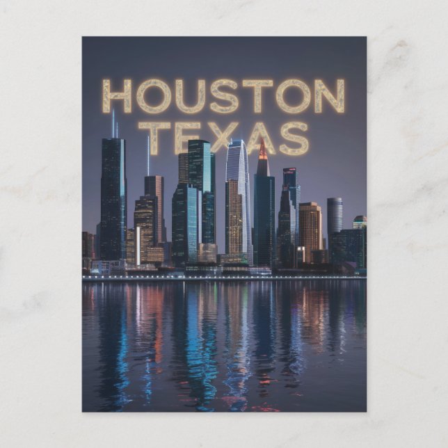 Houston Texas Postcard (Front)