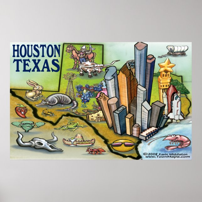 Houston Texas Poster (Front)