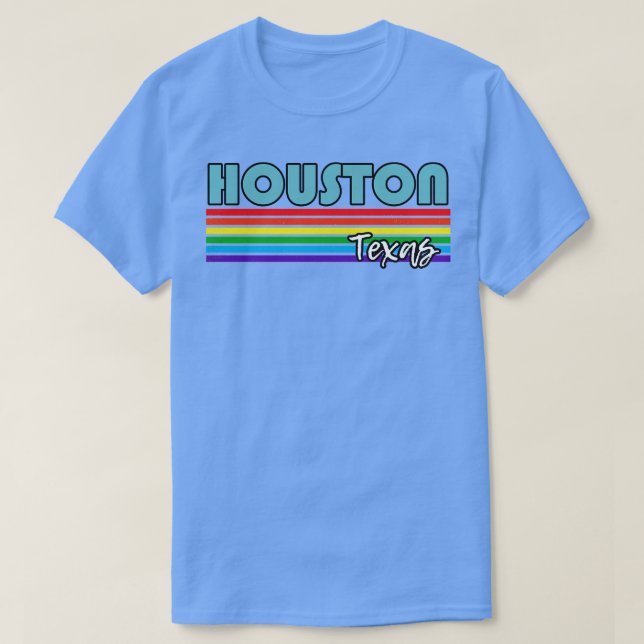 Houston Texas Pride  Houston LGBT Gift LGBTQ Suppo T-Shirt (Design Front)