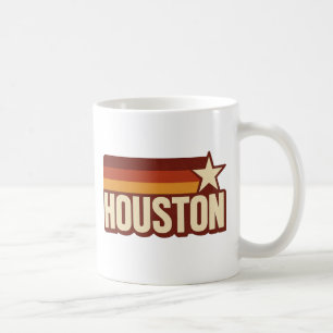 Houston Texas Retro Vintage Star Design Coffee Mug