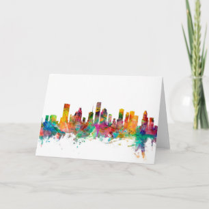 Houston Texas Skyline Card