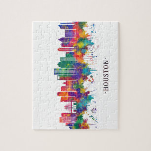 Houston Texas Skyline Jigsaw Puzzle