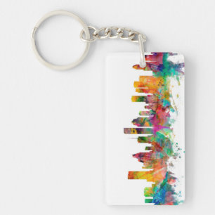 Houston Texas Skyline Keychain