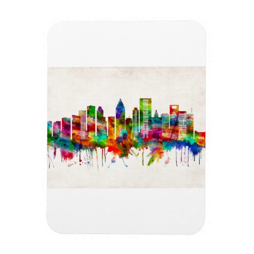 Houston Texas Skyline Magnet