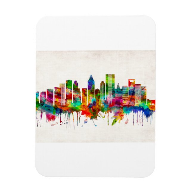 Houston Texas Skyline Magnet (Vertical)