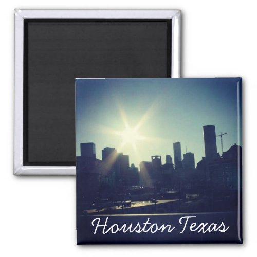 Houston Texas Skyline Magnet Magnet