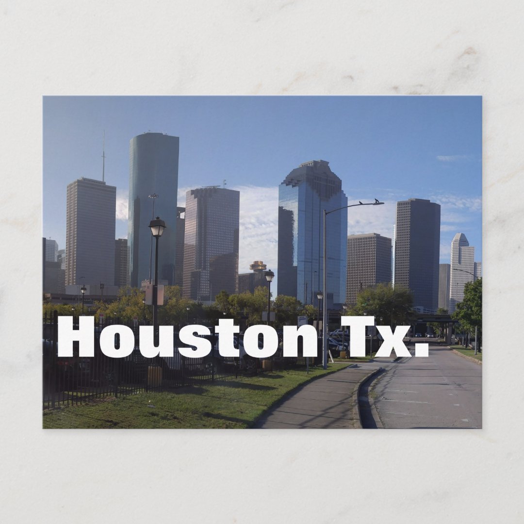 Houston Texas Skyline (Panoramic) Postcard | Zazzle