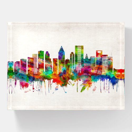 Houston Texas Skyline Paperweight