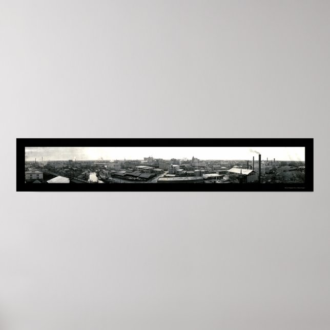 Houston Texas Skyline Photo 1909 Poster (Front)
