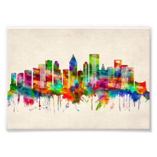 Houston Nickname Crush City Skyline | Art Board Print