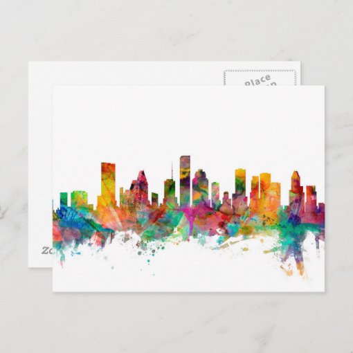 Houston Texas Skyline Postcard | Zazzle