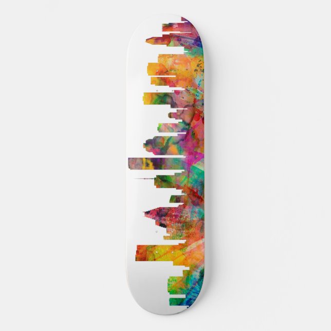 Houston Texas Skyline Skateboard Deck (Front)