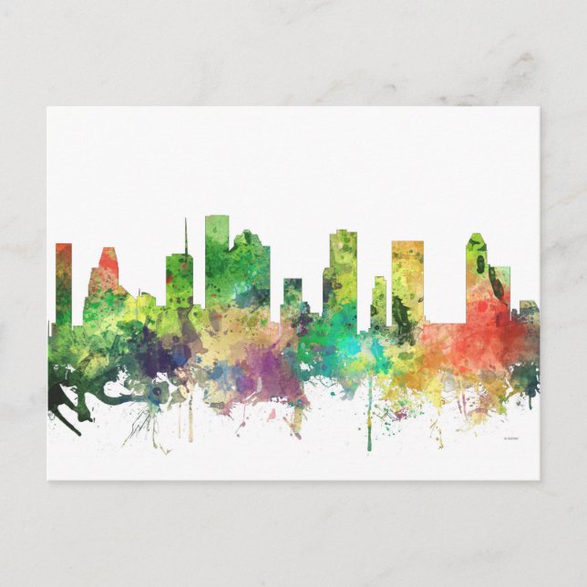 HOUSTON TEXAS SKYLINE SP - POSTCARD (Front)