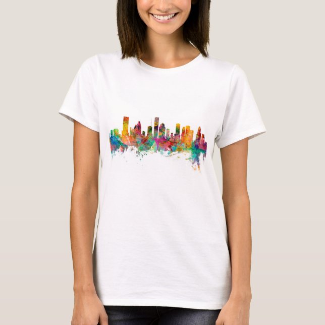 Houston Texas Skyline T-Shirt (Front)