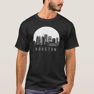 Vintage Houston Baseball Space City Skyline Retro Cityscape T-Shirt