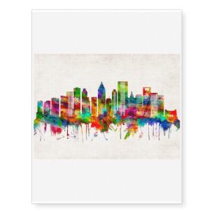 Houston Texas Skyline Temporary Tattoos