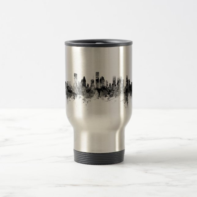 Houston Texas Skyline Travel Mug (Center)