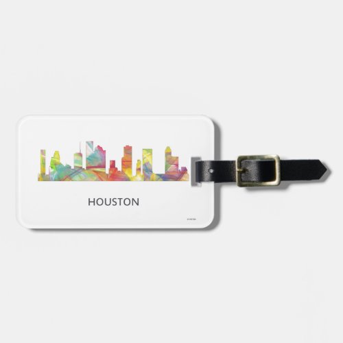 HOUSTON TEXAS SKYLINE WB1 _ LUGGAGE TAG