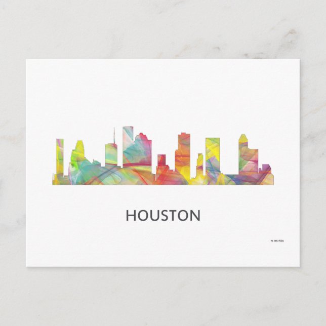 HOUSTON TEXAS SKYLINE WB1 - POSTCARD (Front)