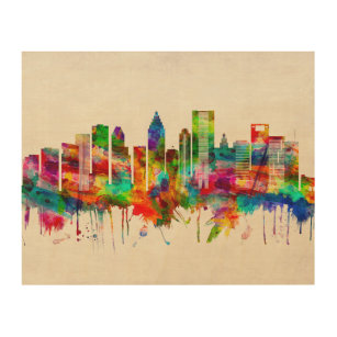 Houston Nickname Crush City Skyline | Art Board Print