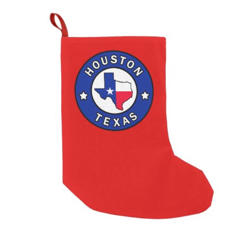 Houston Texas Small Christmas Stocking