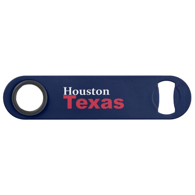 Houston, Texas Speed Bottle Opener (Back Horizontal)