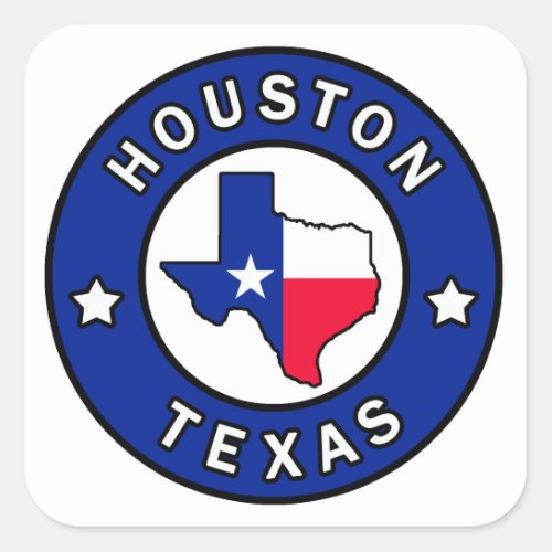 Houston Texas Square Sticker