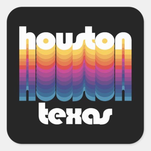 HoustonTexas Square Sticker