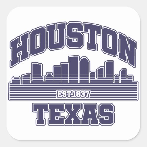HoustonTexas Square Sticker