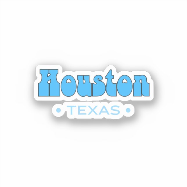 Houston Texas Sticker (Front)