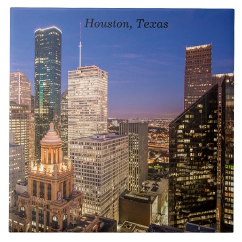 Houston Texas tile  coaster