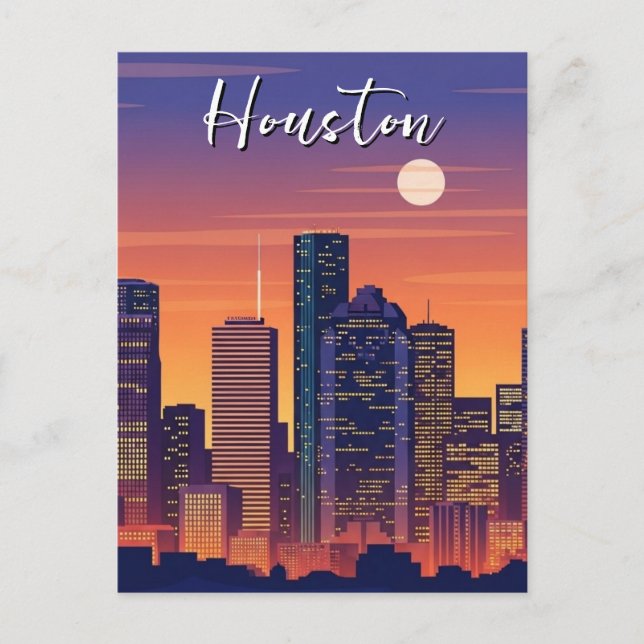 Houston Texas Travel Postcard (Front)