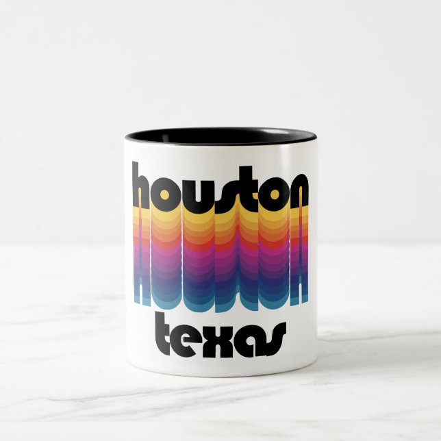 Houston,Texas Two-Tone Coffee Mug (Center)