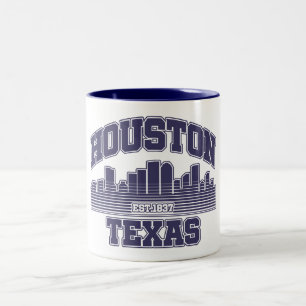 Houston,Texas Two-Tone Coffee Mug