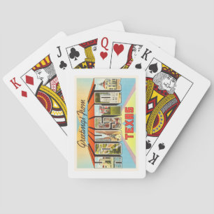 Houston Texas TX Old Vintage Travel Souvenir Poker Cards