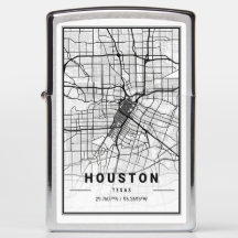 Houston Texas USA City Travel City Map