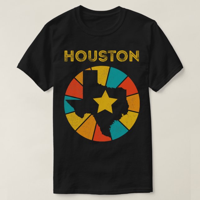 Houston Texas Vintage Distressed Souvenir 1 T-Shirt (Design Front)