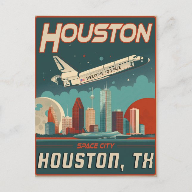 Houston, Texas - Vintage Postcard (Front)