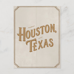 Houston Texas Vintage Postcard