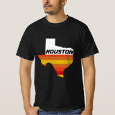 Houston Baseball Throwback Astros Vintage Stripes T-Shirt