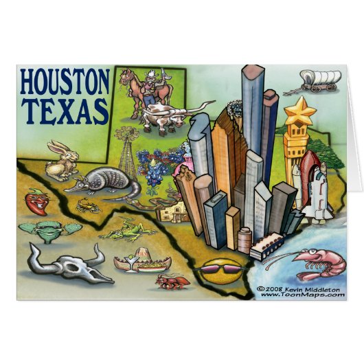 Houston TX Cards (Front Horizontal)