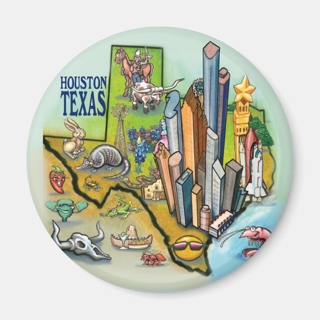 Houston TX Magnet (Front)