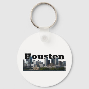Houston, TX Skyline with Houston in the Sky Keychain