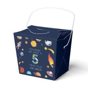 Houston We Have A 5 Year Old 5th Birthday Party Favor Boxes
