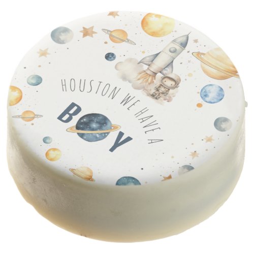 Houston We Have A Boy Astronaut Space Sugar Cookie