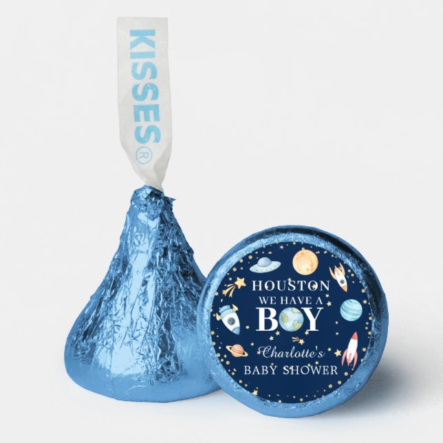 Houston We Have A Boy Outer Space Hershey®'s Kisses® (Front)
