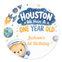 Houston We Have A One Year Old 1st Birthday 