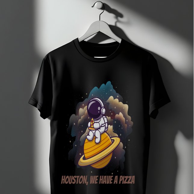 Houston We Have A Pizza Funny Astronaut T-Shirt (Creator Uploaded)